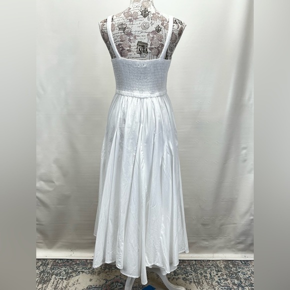 CHELSEA & THEODORE White smocked‎ top full skirt dress size S. - Picture 6 of 13